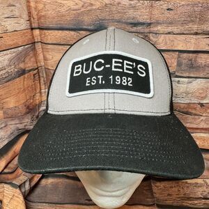 Buc-ee's Est. 1982 Trucker Hat Adjustable Snapback Cap Black Gray Mesh Bucees